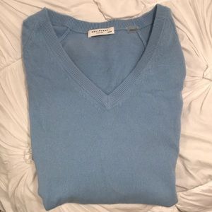 Equipment 100% Cashmere Sky Blue Sweater